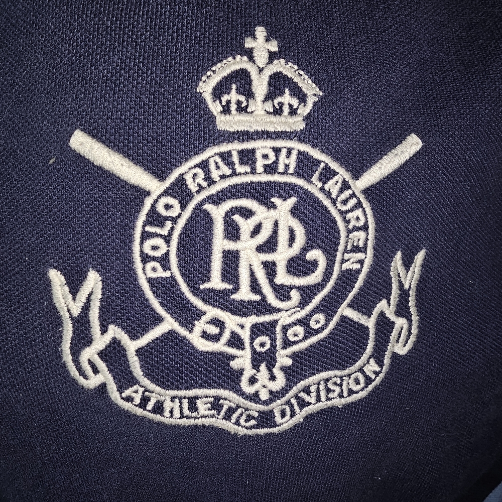 Polo Ralph Lauren Navy Athletic Division Shirt Sz Large $30obo